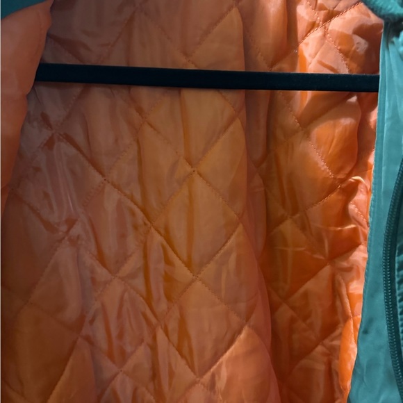 NBA Official Bomber Jacket Green With Orange Inside Brand New $150 Retail Size M - Picture 3 of 6